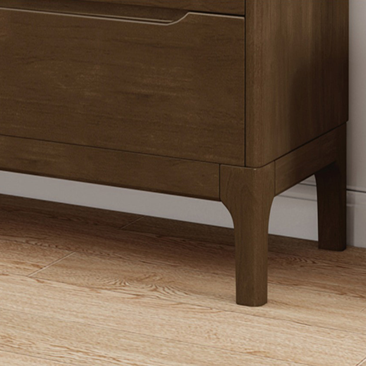 Espresso Solid Wood Accent Chest Mid-Century Modern Storage Cabinet with Drawers Clearhalo 'Cabinets & Chests' 'cabinets_chests' 'furn' 'furn_cabinets_chests' 'Furniture' 'Living Room Furniture' 6350572