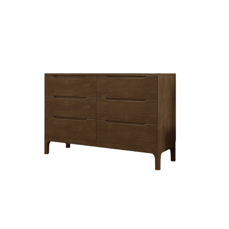 Espresso Solid Wood Accent Chest Mid-Century Modern Storage Cabinet with Drawers 6 Clearhalo 'Cabinets & Chests' 'cabinets_chests' 'furn' 'furn_cabinets_chests' 'Furniture' 'Living Room Furniture' 6350574