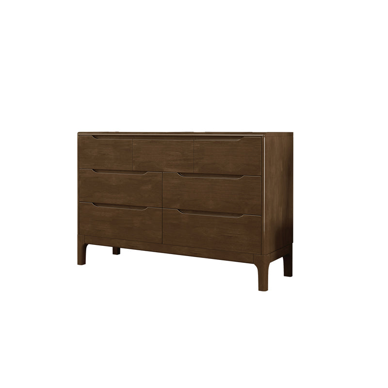 Espresso Solid Wood Accent Chest Mid-Century Modern Storage Cabinet with Drawers 7 Clearhalo 'Cabinets & Chests' 'cabinets_chests' 'furn' 'furn_cabinets_chests' 'Furniture' 'Living Room Furniture' 6350575