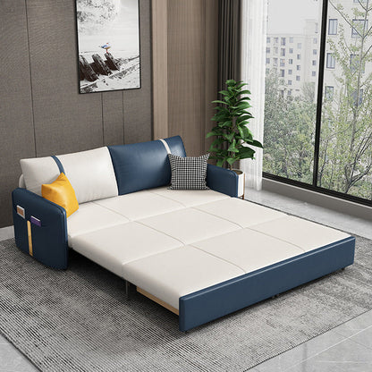 MODERNE 31,5 "H faux cuir carré de canapé de bras pour appartement