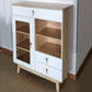 3 - Drawer Rubberwood Accent Cabinet 43.3" Tall 1 - Door Chest Clearhalo 'Cabinets & Chests' 'cabinets_chests' 'furn' 'furn_cabinets_chests' 'Furniture' 'Living Room Furniture' 6350610