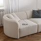 Fabric Scandinavian Curved Sectional 27.55" High Sectional Sofa Clearhalo 'furn' 'furn_sectionals' 'Furniture' 'Living Room Furniture' 'Sectionals' 6350651