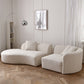 Fabric Scandinavian Curved Sectional 27.55" High Sectional Sofa Clearhalo 'furn' 'furn_sectionals' 'Furniture' 'Living Room Furniture' 'Sectionals' 6350656