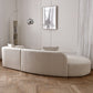 Fabric Scandinavian Curved Sectional 27.55" High Sectional Sofa Clearhalo 'furn' 'furn_sectionals' 'Furniture' 'Living Room Furniture' 'Sectionals' 6350658