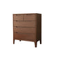 Rubberwood 15.4" D Accent Chest Drawers Included Storage Cabinet Walnut 5 Clearhalo 'Cabinets & Chests' 'cabinets_chests' 'furn' 'furn_cabinets_chests' 'Furniture' 'Living Room Furniture' 6350664