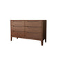 Rubberwood 15.4" D Accent Chest Drawers Included Storage Cabinet Walnut 6 Clearhalo 'Cabinets & Chests' 'cabinets_chests' 'furn' 'furn_cabinets_chests' 'Furniture' 'Living Room Furniture' 6350666