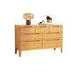 Rubberwood 15.4" D Accent Chest Drawers Included Storage Cabinet Natural 7 Clearhalo 'Cabinets & Chests' 'cabinets_chests' 'furn' 'furn_cabinets_chests' 'Furniture' 'Living Room Furniture' 6350673