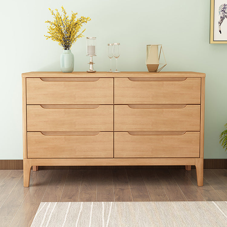 Rubberwood 15.4" D Accent Chest Drawers Included Storage Cabinet Clearhalo 'Cabinets & Chests' 'cabinets_chests' 'furn' 'furn_cabinets_chests' 'Furniture' 'Living Room Furniture' 6350678