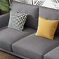 L-shape 4-seater Fabric Sectional Slipcovered Square Arm Sectional Clearhalo 'furn' 'furn_sectionals' 'Furniture' 'Living Room Furniture' 'Sectionals' 6350694