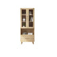 70.9" Tall Modern Natural Cabinet Solid Wood Chest with Glass Door 2 2 Clearhalo 'Cabinets & Chests' 'cabinets_chests' 'furn' 'furn_cabinets_chests' 'Furniture' 'Living Room Furniture' 6350717