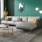 Green Luxurious Sectional Sofa Faux Leather Round Arm Sectional