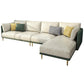 Green Luxurious Sectional Sofa Faux Leather Round Arm Sectional