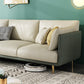 Green Luxurious Sectional Sofa Faux Leather Round Arm Sectional