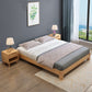 Midden-eeuws modern platform bedframe vast hout platformbed natuurlijk