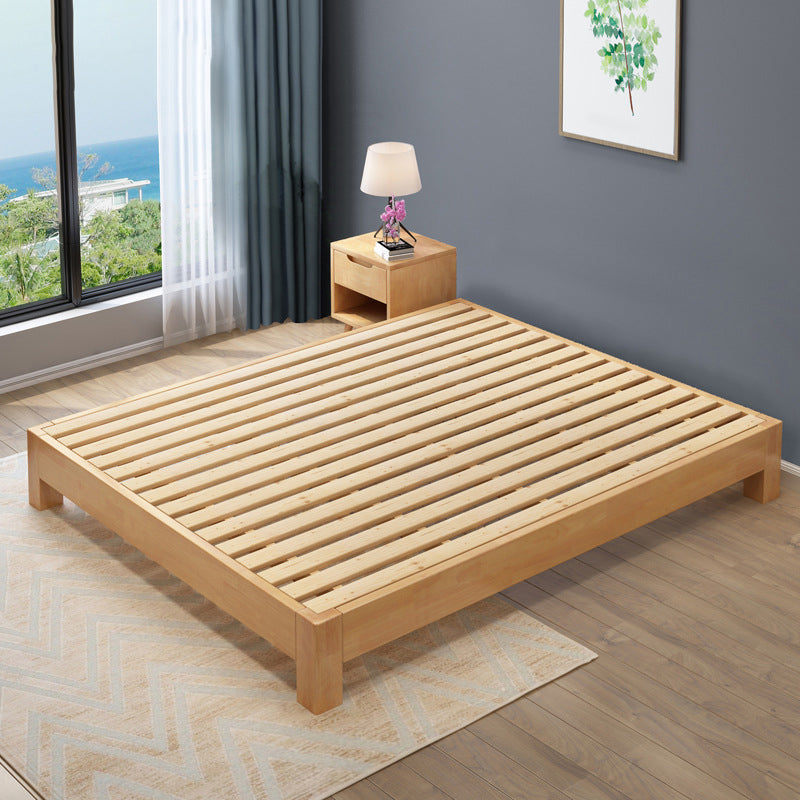 Midden-eeuws modern platform bedframe vast hout platformbed natuurlijk