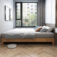 Midden-eeuws modern platform bedframe vast hout platformbed natuurlijk