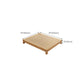 Midden-eeuws modern platform bedframe vast hout platformbed natuurlijk