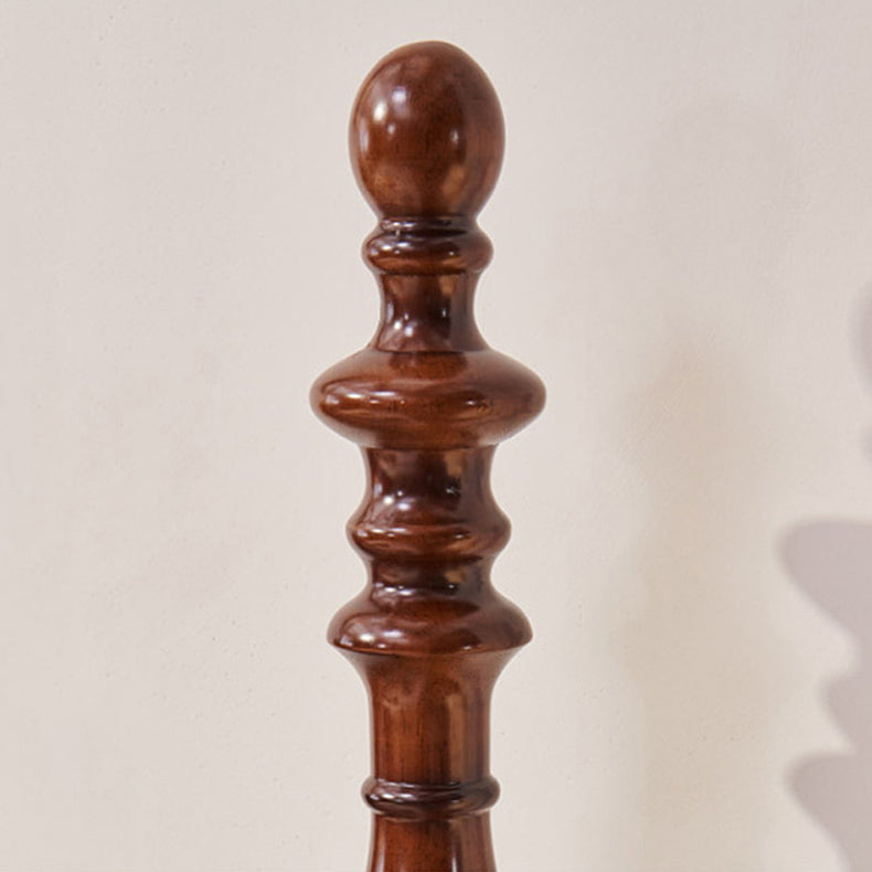 フランスのカントリーエスプレッソ4ポスターベッドヘッドボード付きのクルミポスターベッド