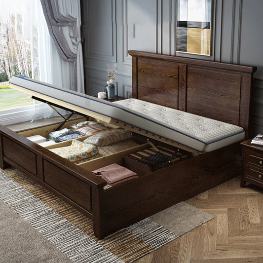 Asche Standard Bett Mitte des Jahrhunderts moderner Bettrahmen mit Kopfteil