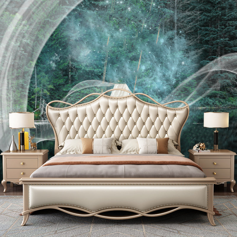 Victoriaans verstelbare hoogte bed gestoffeerd hoofdeinde standaardbed