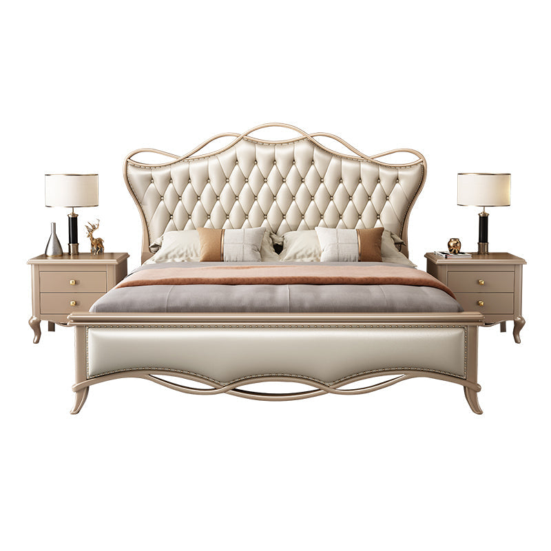 Victoriaans verstelbare hoogte bed gestoffeerd hoofdeinde standaardbed