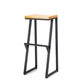 Contemporary Metal Counter Stool Wood Seat Bar Stool for Living Room 1 Piece Bar Stool(33"H) Clearhalo 'Bar Furniture' 'Bar Stools' 'bar_stools' 'furn' 'furn_bar_stools' 'Furniture' 'Kitchen & Dining Furniture' 6350990