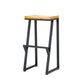 Contemporary Metal Counter Stool Wood Seat Bar Stool for Living Room Clearhalo 'Bar Furniture' 'Bar Stools' 'bar_stools' 'furn' 'furn_bar_stools' 'Furniture' 'Kitchen & Dining Furniture' 6350996