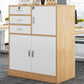Nordic Style File Cabinet Drawers Color Block Vertical Wood File Cabinet Wood 3 Clearhalo 'Filing Cabinets' 'filling_cabinets' 'furn' 'furn_filling_cabinets' 'Furniture' 'Office Furniture' 6351129