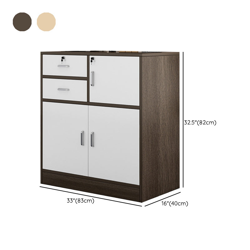 Nordic Style File Cabinet Drawers Color Block Vertical Wood File Cabinet Clearhalo 'Filing Cabinets' 'filling_cabinets' 'furn' 'furn_filling_cabinets' 'Furniture' 'Office Furniture' 6351131