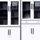 Modern File Cabinet Storage Shelves Color Block File Cabinet for Home or Office