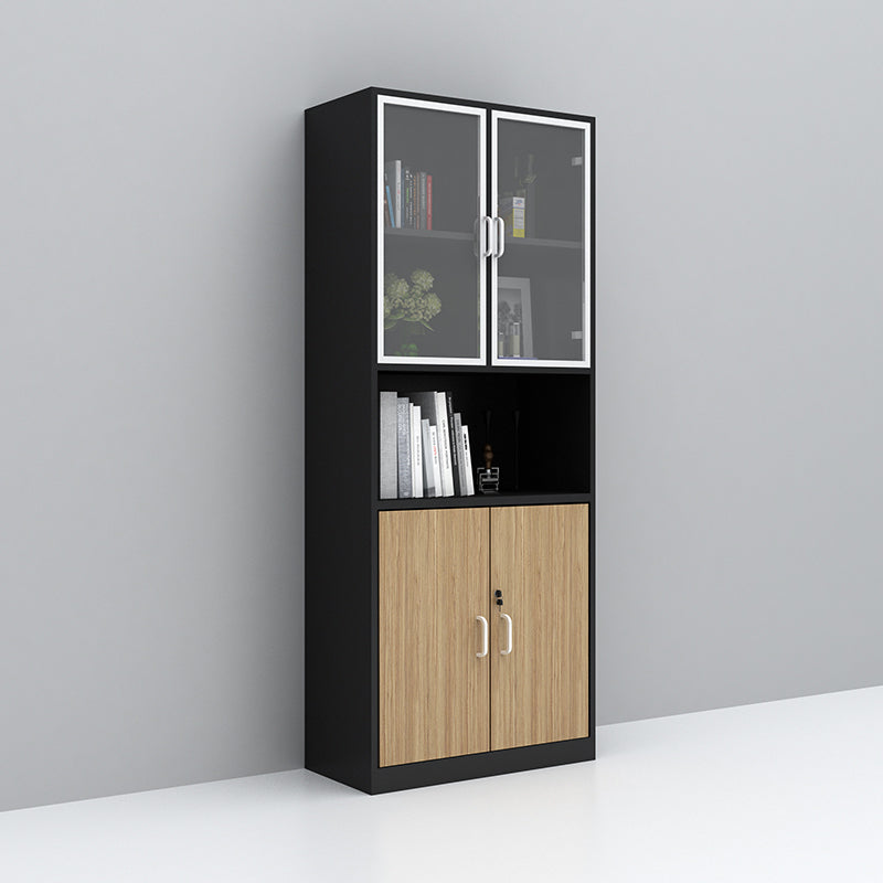 Nordic Style File Cabinets Solid Wood Horizontal File Cabinet with Key Lock Office Clearhalo 'Filing Cabinets' 'filling_cabinets' 'furn' 'furn_filling_cabinets' 'Furniture' 'Office Furniture' 6351190