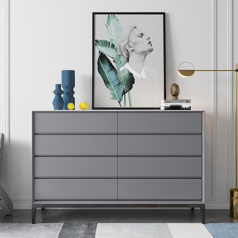 Cassapanca contemporanea in pietra per camera da letto con gambe nere