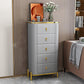 Glam Vertical Stone Storage Chest Bedroom Chest with Drawers Grey 5 Clearhalo 'Bedroom Furniture' 'Dressers & Chests' 'dressers_chests' 'furn' 'furn_dressers_chests' 'Furniture' 6351694