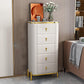 Glam Vertical Stone Storage Chest Bedroom Chest with Drawers White 5 Clearhalo 'Bedroom Furniture' 'Dressers & Chests' 'dressers_chests' 'furn' 'furn_dressers_chests' 'Furniture' 6351695