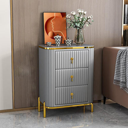 Glam Vertical Stone Storage Chest Bedroom Chest with Drawers Grey 3 Clearhalo 'Bedroom Furniture' 'Dressers & Chests' 'dressers_chests' 'furn' 'furn_dressers_chests' 'Furniture' 6351696