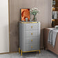 Glam Vertical Stone Storage Chest Bedroom Chest with Drawers Grey 4 Clearhalo 'Bedroom Furniture' 'Dressers & Chests' 'dressers_chests' 'furn' 'furn_dressers_chests' 'Furniture' 6351698