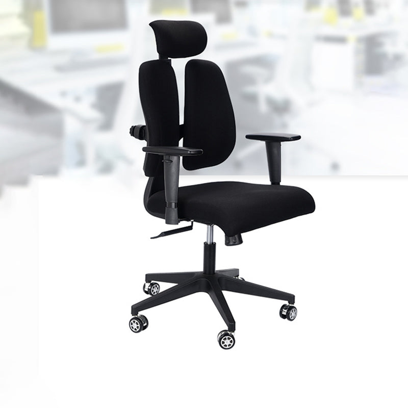 Modern Desk Chair Mesh Executiver Chair High-Back Chair in Black Clearhalo 'furn' 'furn_office_chair' 'Furniture' 'Office Chairs' 'Office Furniture' 'office_chair' 6352162