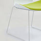 Moderne gaststoel met wit frame, kunststof conferentiestoel met middenrug