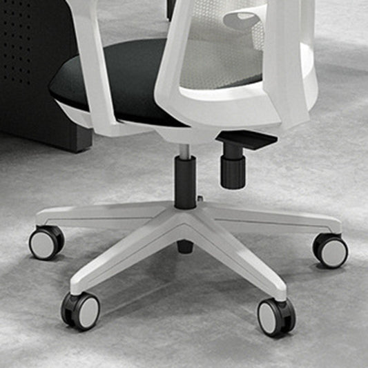 Modern Desk Chair Mesh Computer Chair Mid-Back Chair with Fixed Arm Clearhalo 'furn' 'furn_office_chair' 'Furniture' 'Office Chairs' 'Office Furniture' 'office_chair' 6352227