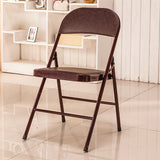 Chaise de bureau moderne chaise d'ordinateur en cuir chaise bas-back en rouge / marron / noir