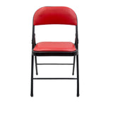 Zeitgenössischer Black Metal -Rahmenstuhl Armless Faux Leder Conference Stuhl