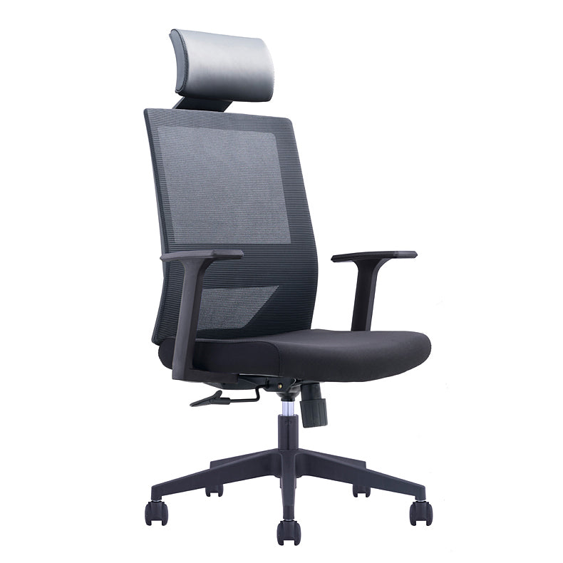 Silla contemporánea de microfibra, sillón con respaldo alto para conferencias