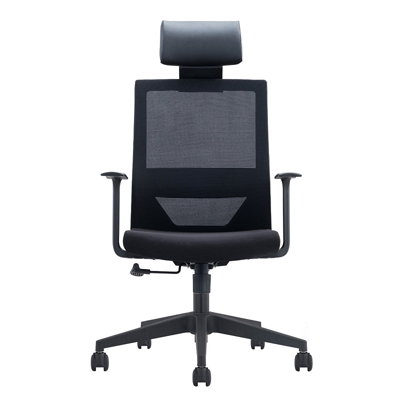 Silla contemporánea de microfibra, sillón con respaldo alto para conferencias