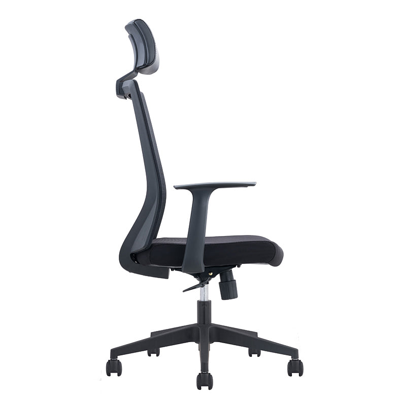 Silla contemporánea de microfibra, sillón con respaldo alto para conferencias