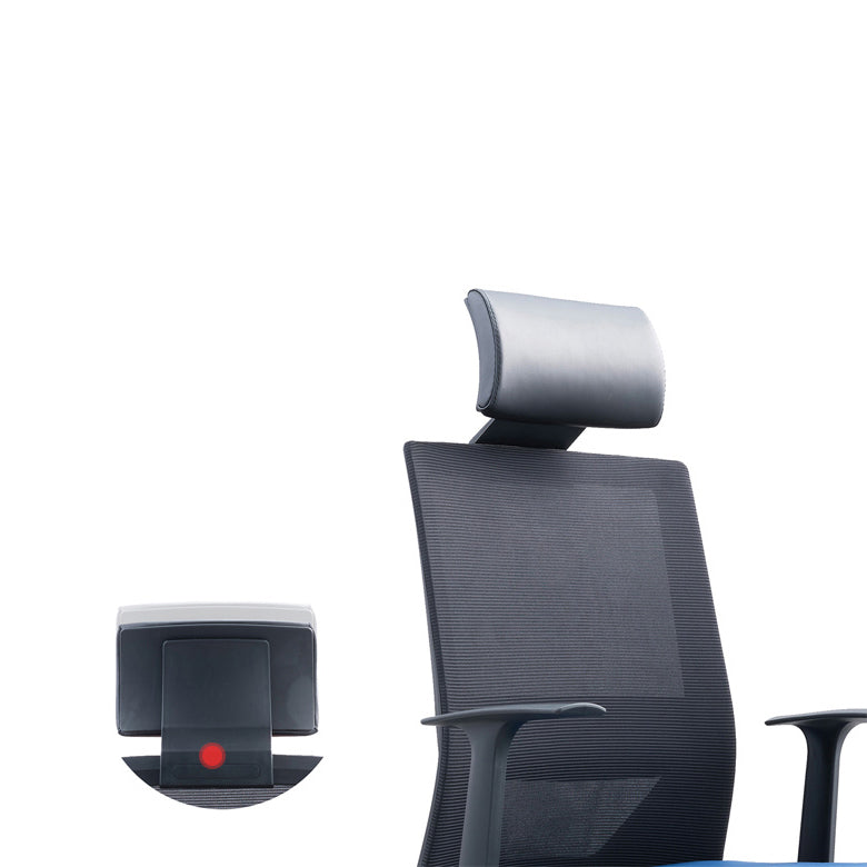 Silla contemporánea de microfibra, sillón con respaldo alto para conferencias