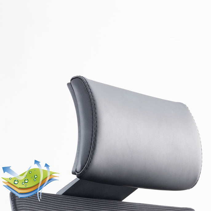 Silla contemporánea de microfibra, sillón con respaldo alto para conferencias