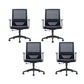 Silla contemporánea de microfibra, sillón con respaldo alto para conferencias