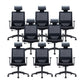 Silla contemporánea de microfibra, sillón con respaldo alto para conferencias