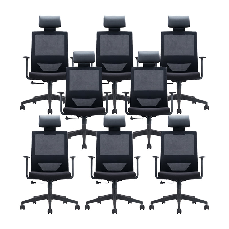 Silla contemporánea de microfibra, sillón con respaldo alto para conferencias