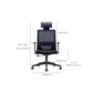 Silla contemporánea de microfibra, sillón con respaldo alto para conferencias